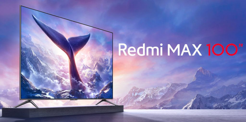 Redmi TV MAX 100" with 4K HDR panel, WiFi 6, and Dolby Atmos speakers is now official!