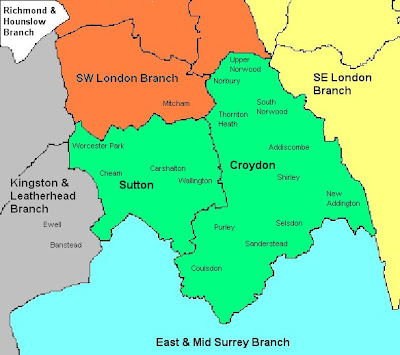 Sutton Map Region Political