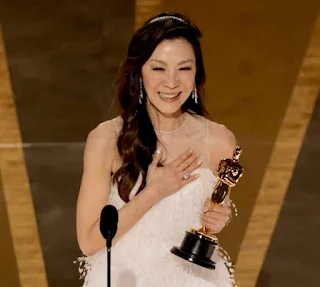 Michelle Yeoh wins Oscar for Best Actress