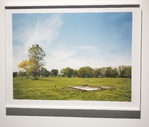 Standing at the Grave of Emmett Till, day of exhumation, June 1st, 2005 (Alsip, IL) by Jason Lazarus