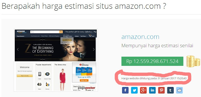 HARGA ESTIMASI SITUS AMAZON.COM