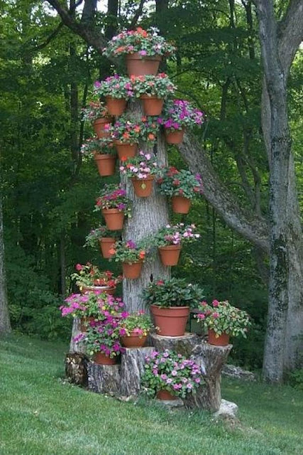 I love that people do stuff like this and that other people spot and record it. An eye-catching and classic creative gardening!