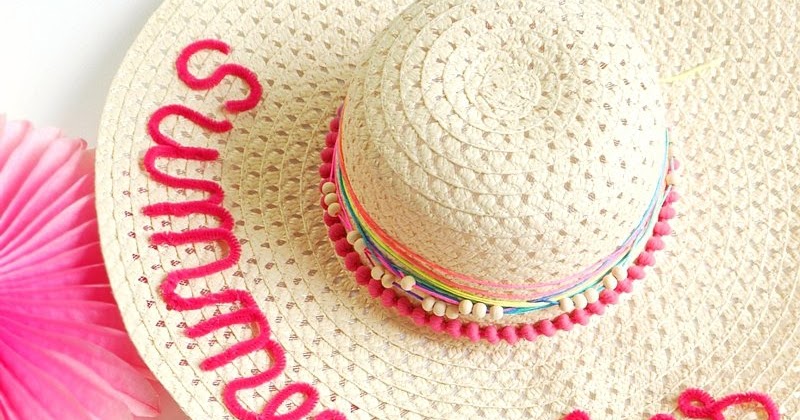 DIY Custom Summer Sun Hats - Party Ideas