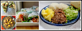 kalua pig leftovers can be used in pizza, main dish salad, sandwiches or summer rolls