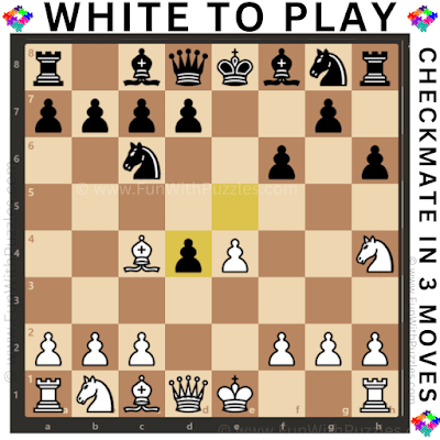 Chess Puzzle Challenge: White to Play and checkmate Black in 3-moves