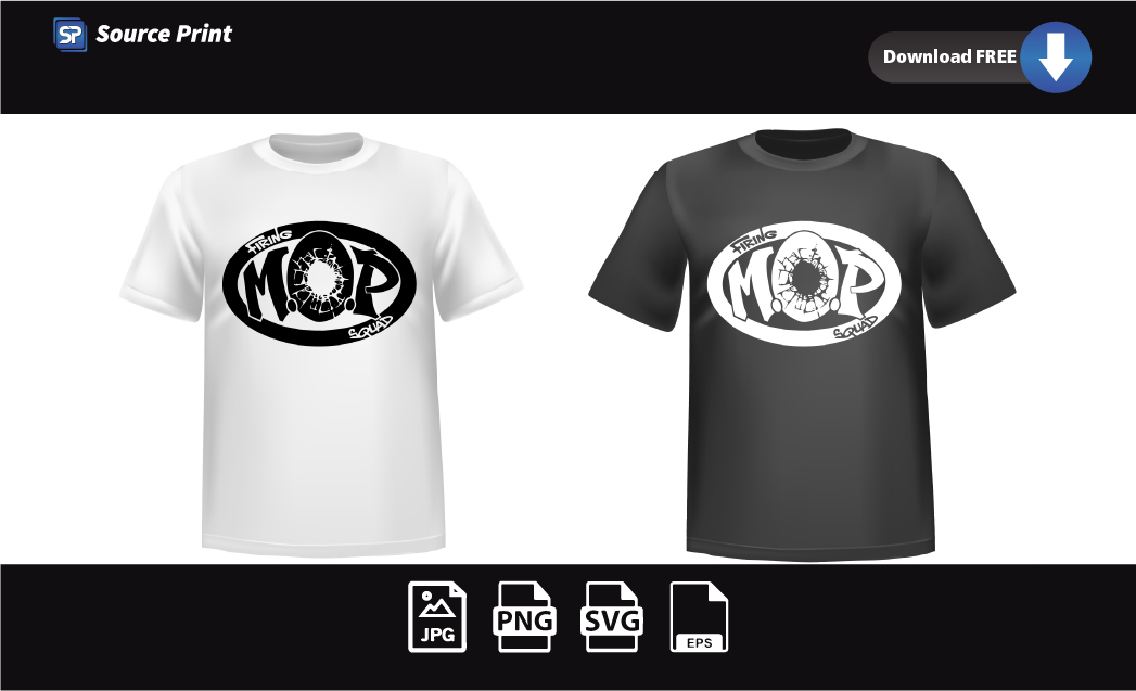 M.O.P Squad vector Firing M.O.P Squad T-Shirt Design