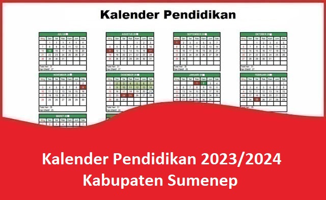 Kalender Pendidikan 2023/2024 Kabupaten Sumenep