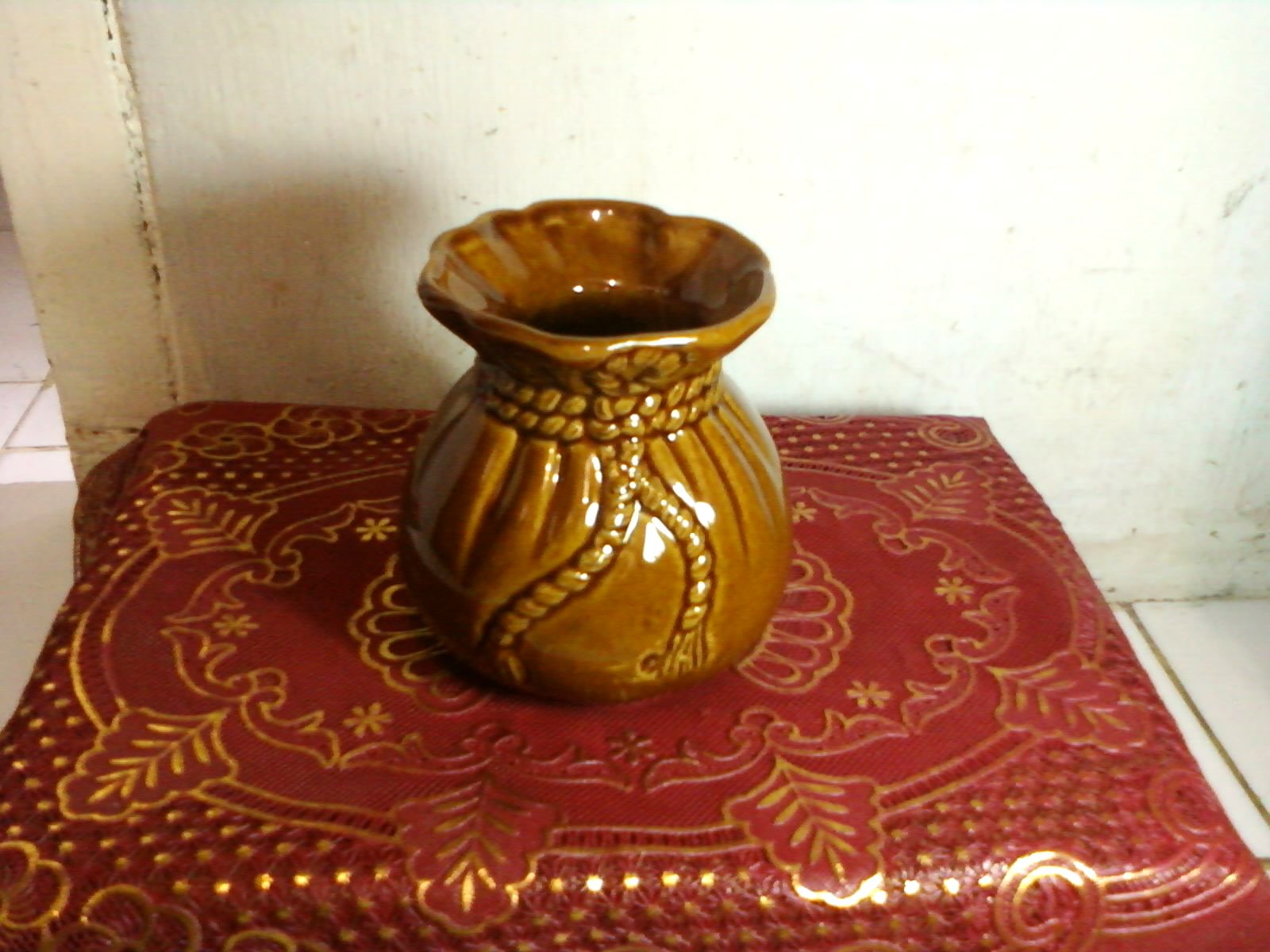  Pot  Bunga Keramik  CANTIK  