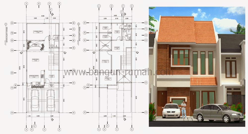 Desain Rumah Minimalis 2 Lantai 6 X 15 - Foto Desain Rumah Terbaru 