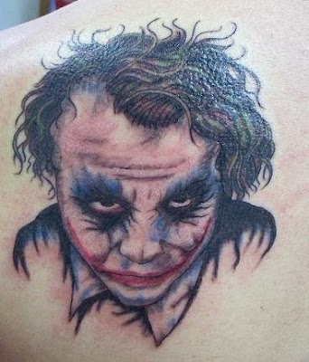 Jie sent in another Joker, done by Winsen from Dark Shadow tattoo, Germany.