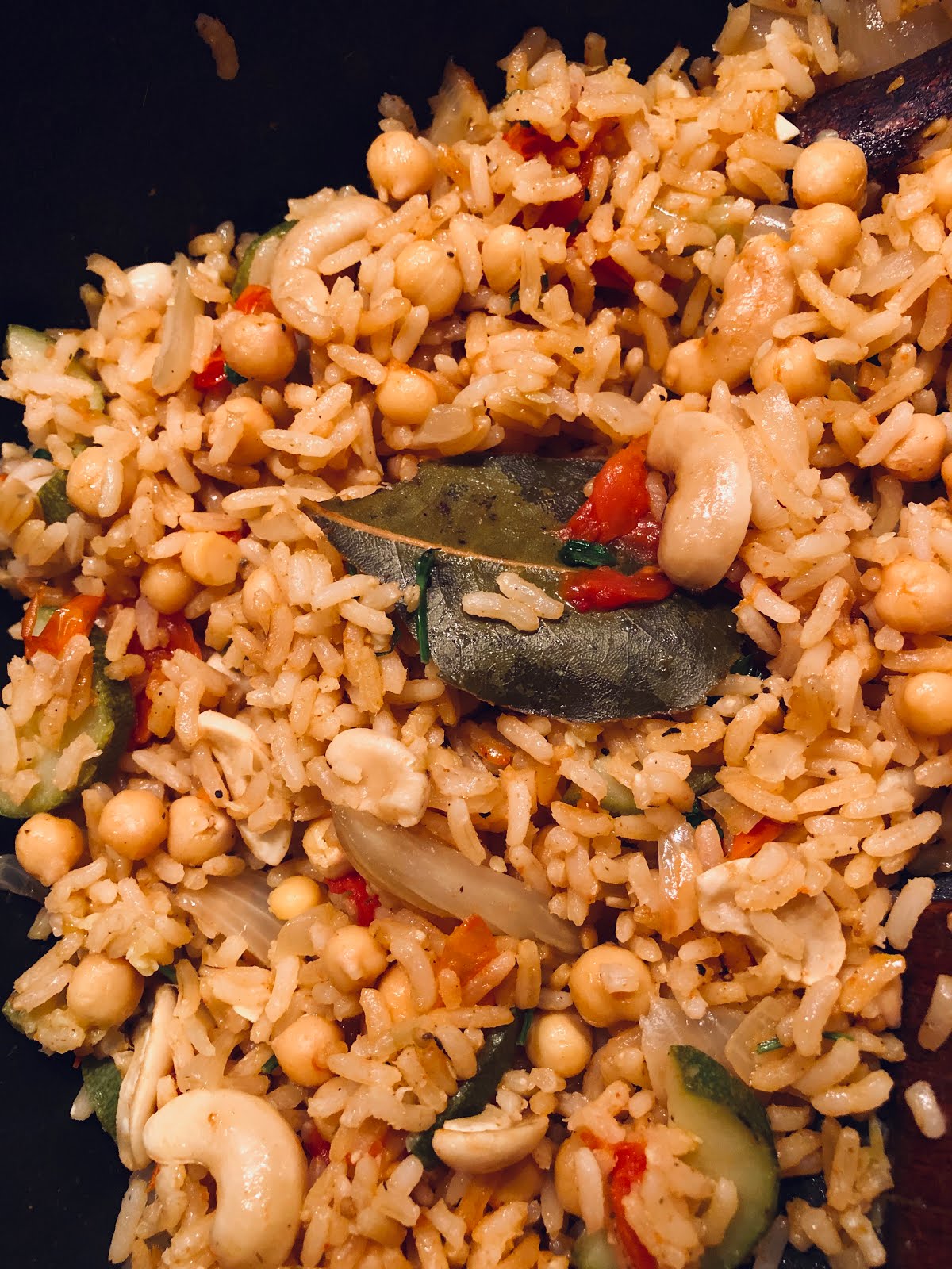 Middle Eastern Inspired Chickpea Pilaf