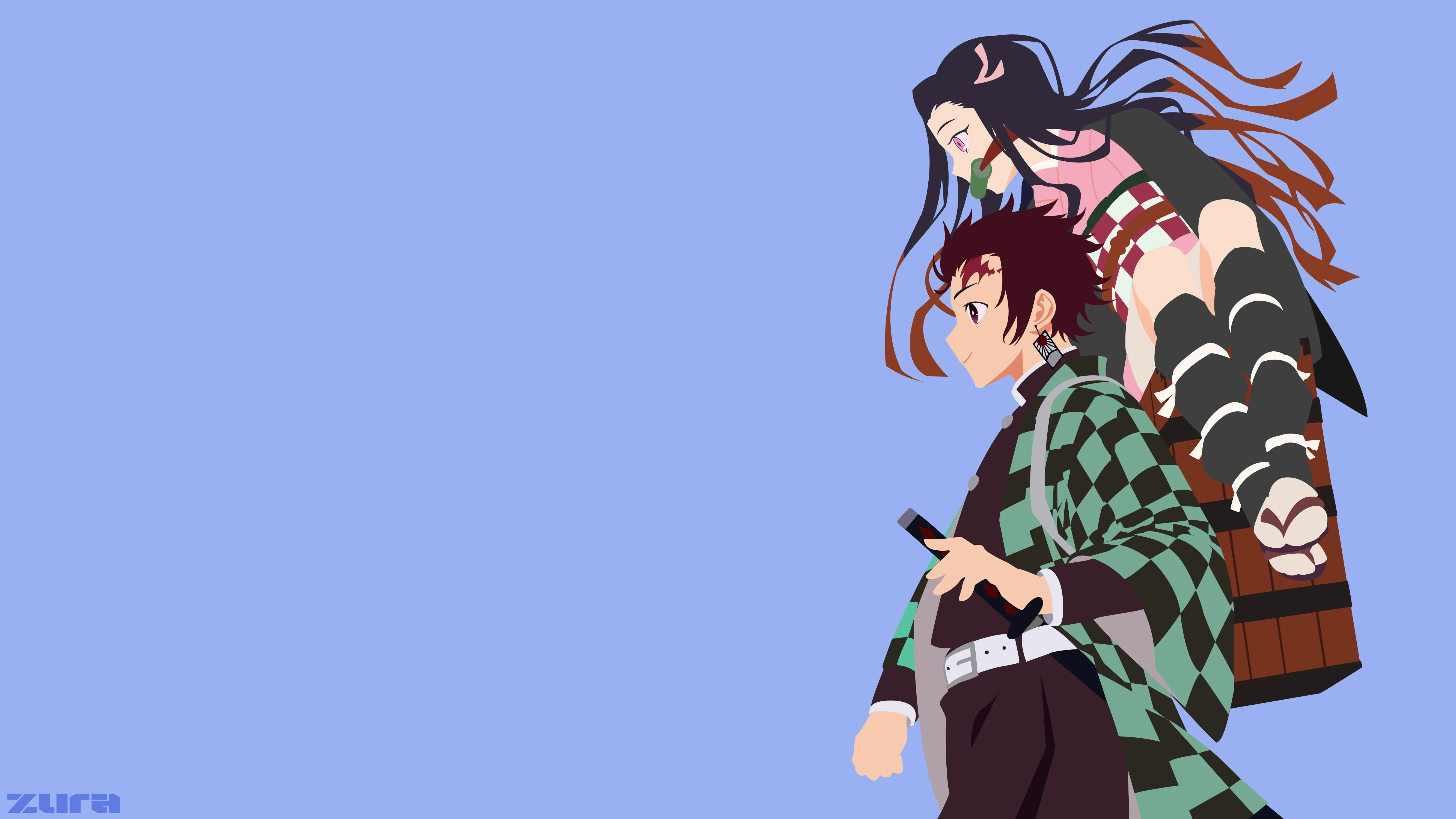 Nezuko and Tanjiro Demon Slayer Wallpaper 4K