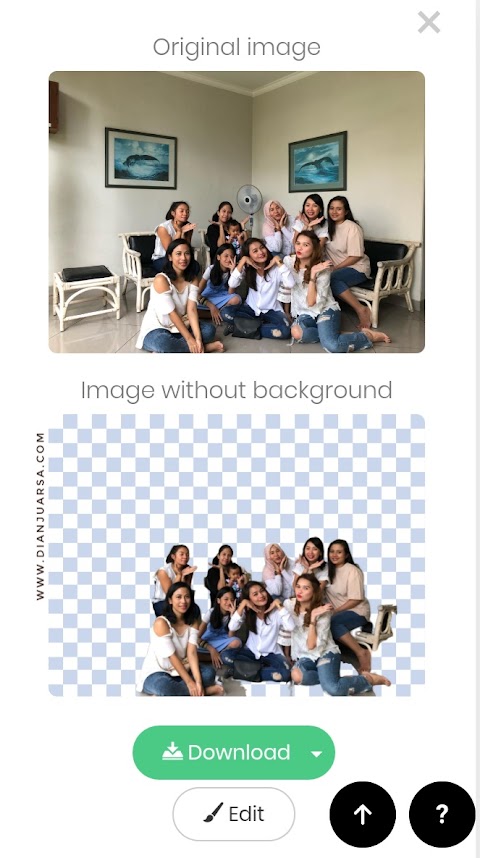 cara edit background gambar jadi putih