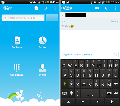 برنامج تطبيق سكاي بي للاندرويد - skype for android