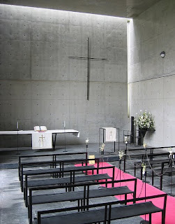 Capilla Monte Rokko. Tadao Ando. Interior