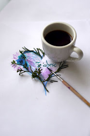 coffee cup flower heart valentine day