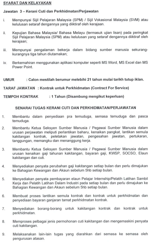 Jawatan Kosong PERHEBAT Disember 2022