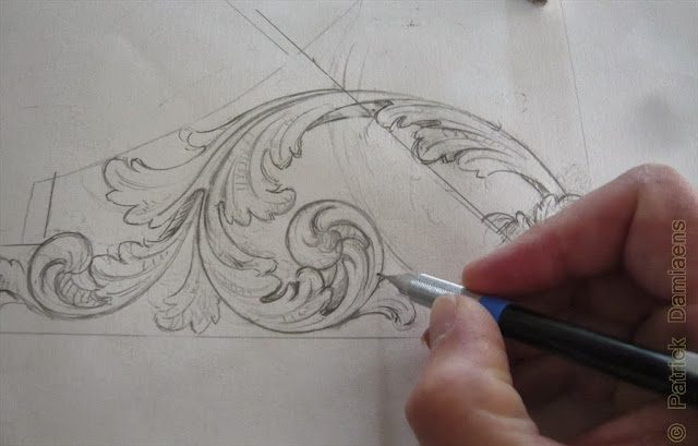 Patrick Damiaens: 17th Century Style Wood carving | Acanthus leaf 