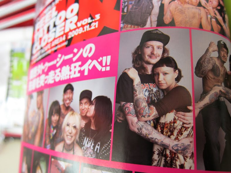 Sooo, we are in the new issue of Tattoo Burst and if you're in Japan you 