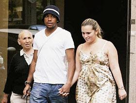 Robinho with Wife