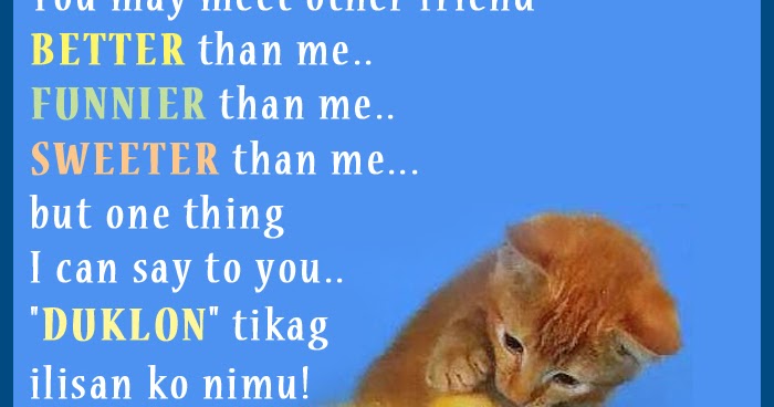 Visayan Friendship Quotes and Cebuano Visayan Text 