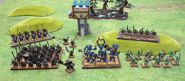 Warhammer The Old World battle report - Orcs & Goblins vs Empire - 1000pts