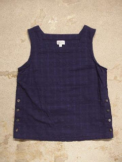 FWK by Engneered Garments "Square Neck Top - Horizontal Jacquard"