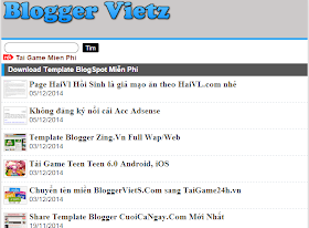 Share Template Blogger Wap Web BloggerVietZ.Blogspot.com