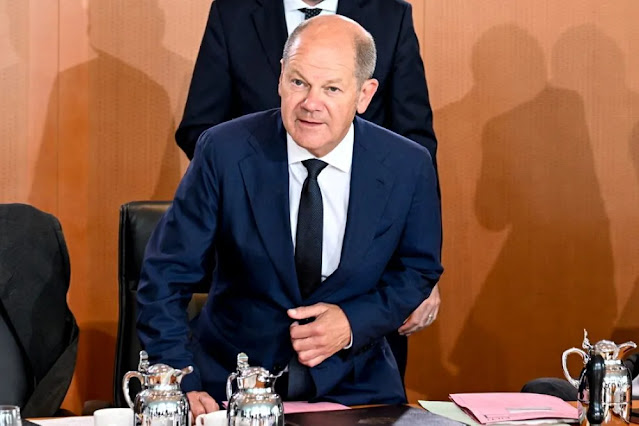 German Chancellor Olaf Scholz prior to the German federal government’s weekly cabinet meeting in Berlin, Germany, 24 August 2022. EPA, FILIP SINGER
