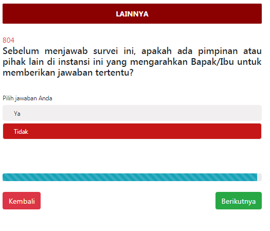 Mengisi Kuesioner Tentang Lainnya