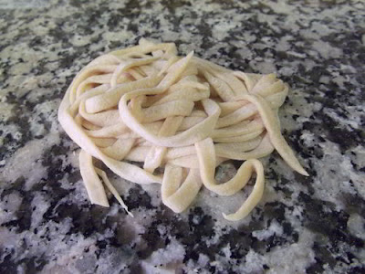 Homemade fresh pasta