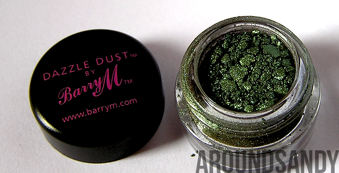 Dazzle dust 14 khaki barry m swatches green verde pigmento review opinión donde comprar