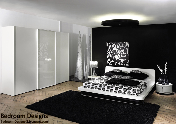 5 black and white bedroom designs ideas