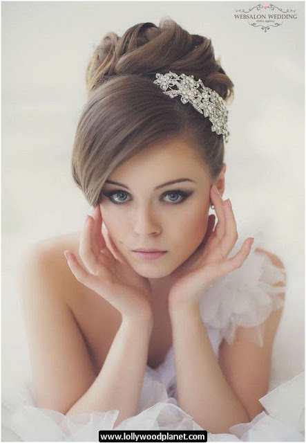Trendy Bridal Hairstyles-Best Wedding Hair Collection-Latest Women Brides Hair 2015-16
