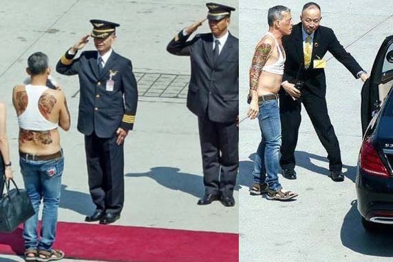 Inilah Foto  Putra Mahkota Thailand  yang Menuai Kontroversi 