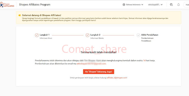 Tutorial Daftar Shopee Affiliate Program