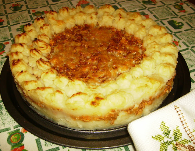 pastel de carne y patatas