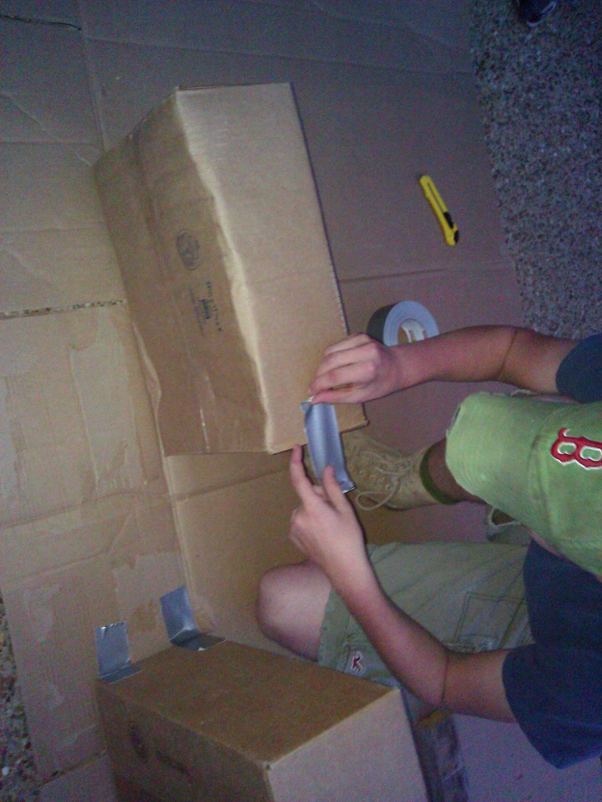  Camper: Building a two man boat out of duct tape and cardboard