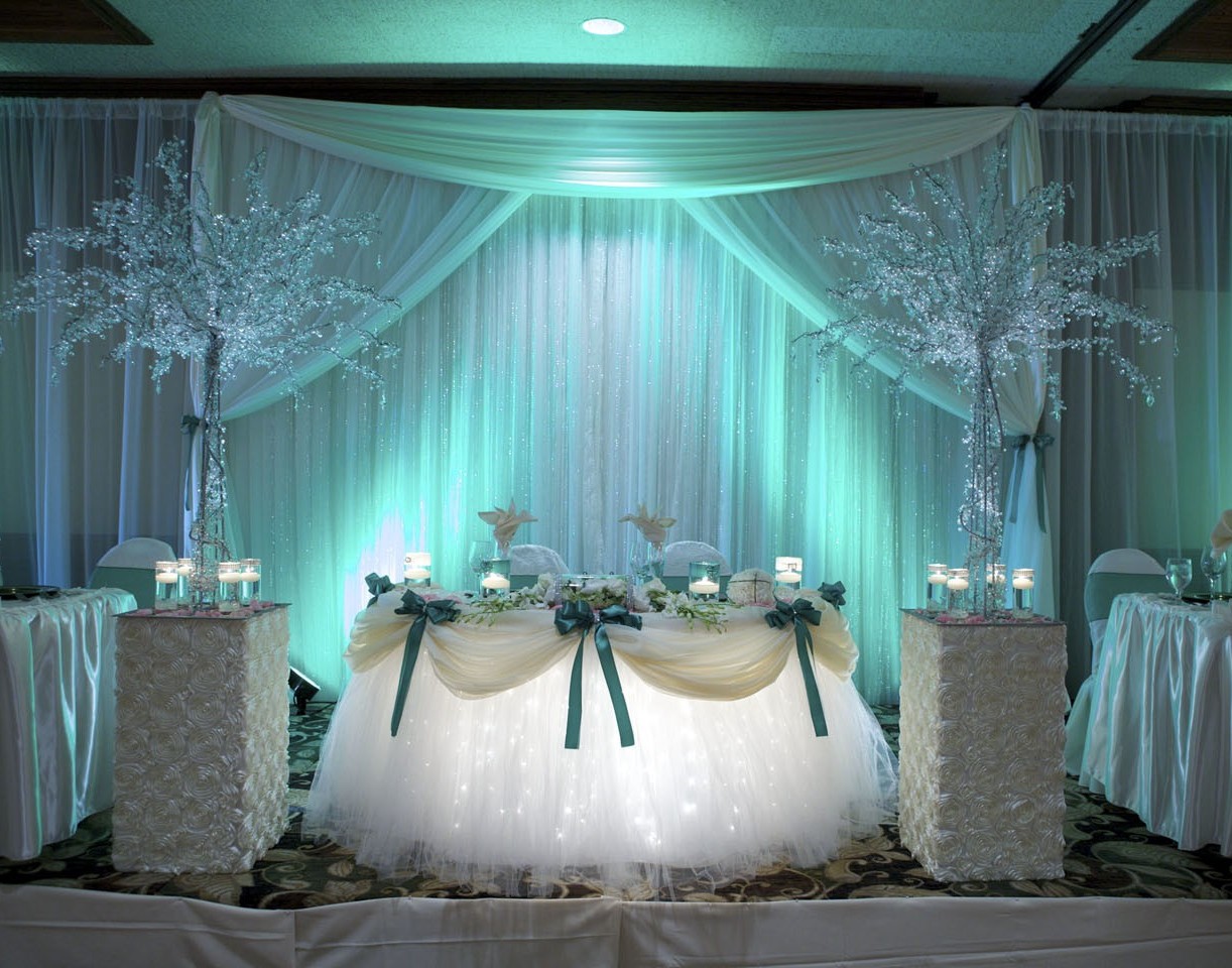 Blue Wedding Reception Decorations