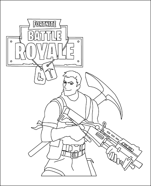Fortnite Coloring Pages Diningroom