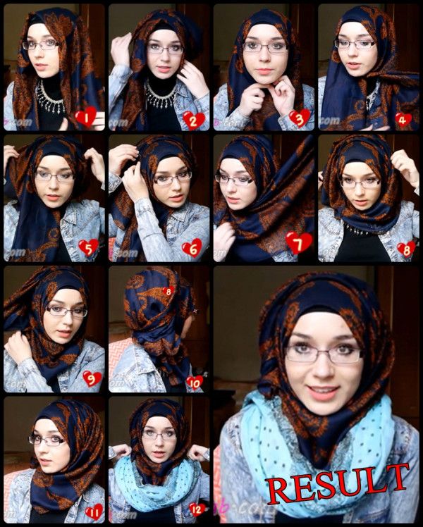 Cara Memakai Hijab Kerudung Segiempat