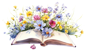 Livro e flores