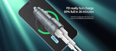 Tranyoo C9 Car Charger 20W PD Super Fast Charger