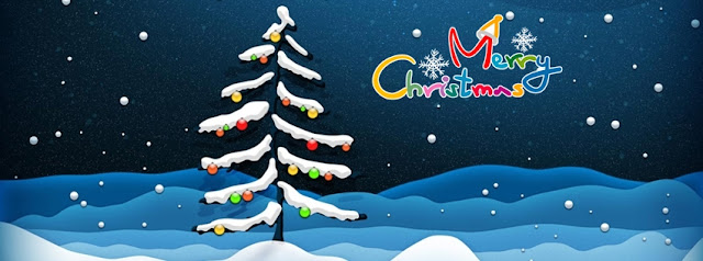 ảnh bìa facebook cây thông noel đón giáng sinh