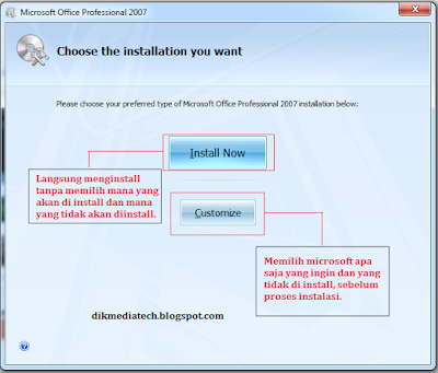 Cara Menginstal microsoft word 2007