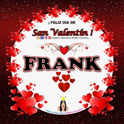 Feliz Día de San Valentín - Nombre Frank