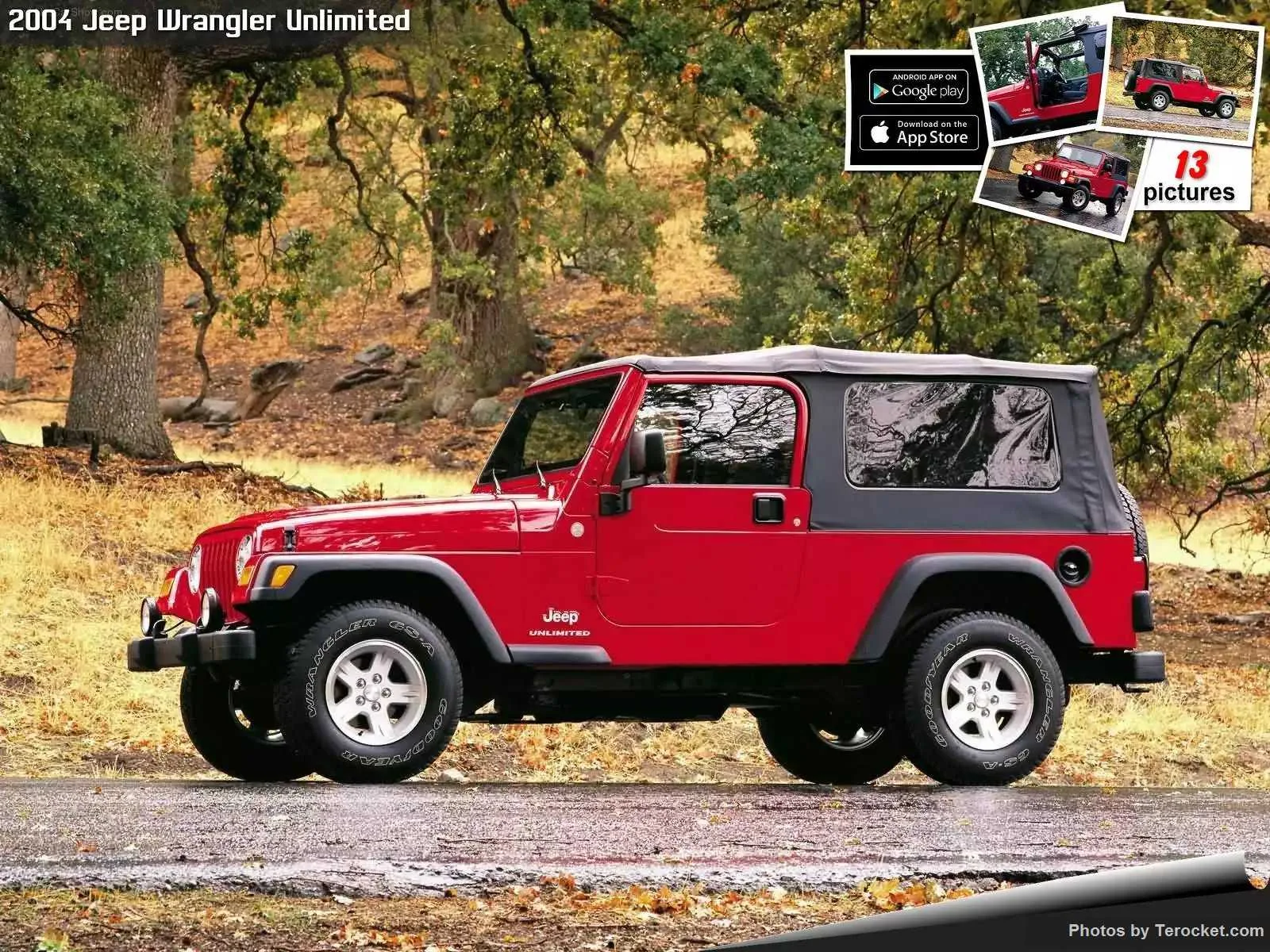 Hình ảnh xe ô tô Jeep Wrangler Unlimited 2004 & nội ngoại thất