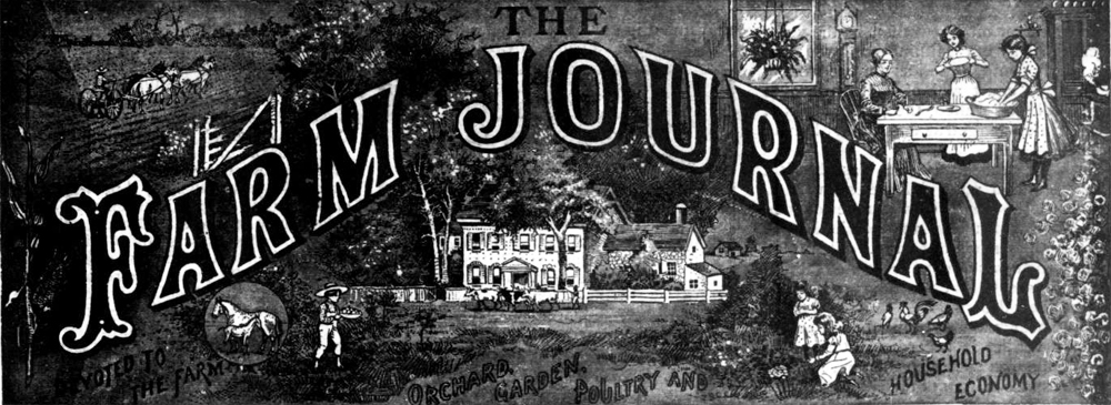 The Farm Journal masthead, April 1911