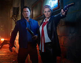 Starz TV Ash vs Evil Dead Season 2 teaser with Bruce Campbell as Ash and Lucy Lawless as Ruby