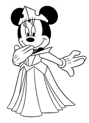 Desenhos da Minnie para Colorir e Imprimir